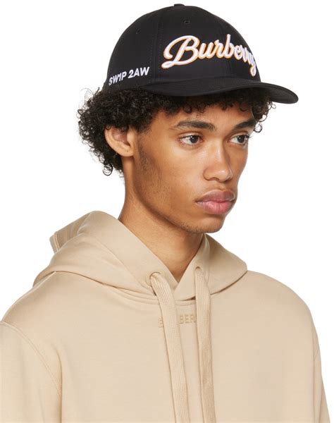 burberry navy montage cap|Burberry Embroidered Montage Cotton Baseball Cap In Navy.